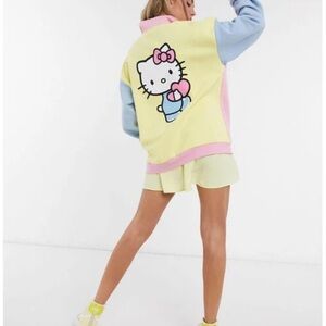 Hello Kitty Colorblock Sweatshirt NEW
